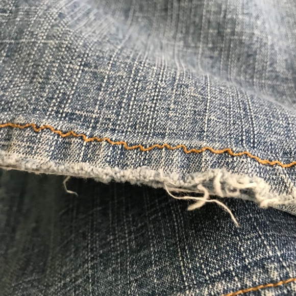 Vintage SOMEWHERE Light Blue Denim Jean Pants Size 8 MISSING BUTTON - Picture 9 of 12